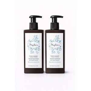 Saphira Hand Sanitizer 8.5 Fl.oz / 250ml Alcohol Antiseptic Pump Set of 2